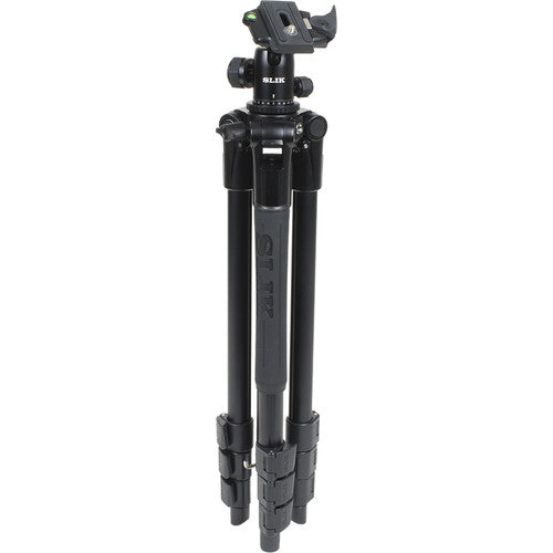 Slik Pro AL-324BH4 Tripod with SBH-400 Triple Action Ball Head (Matte Black)