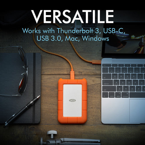 LaCie 4TB Rugged USB-C 3.2 Gen 1 External Hard Drive