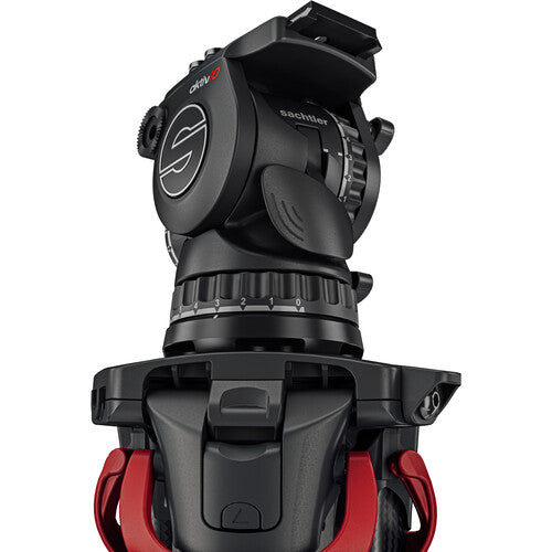 Sachtler aktiv10 Sideload Fluid Head with SpeedLevel & 7-Step Drag for Sachtler Tripods (100mm)