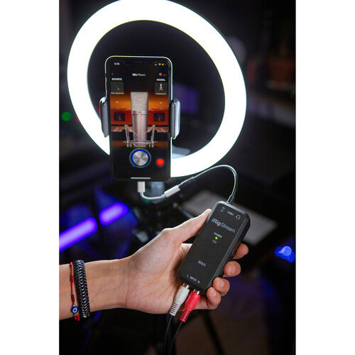 IK Multimedia iRig Stream Solo Ultracompact 3x1 TRRS Audio Interface for Smartphones and Tablets