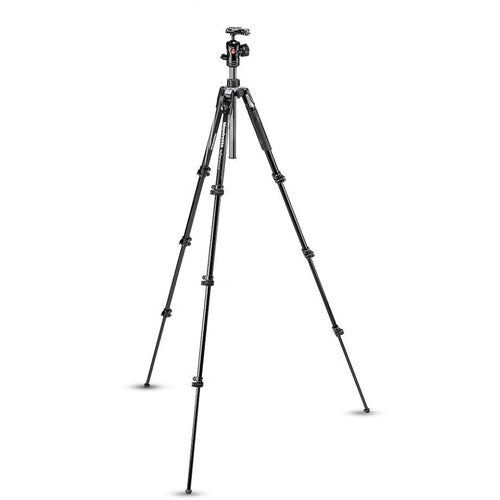 Manfrotto Befree Advanced Travel Aluminum Tripod with 494 Ball Head (Lever Locks, Black)