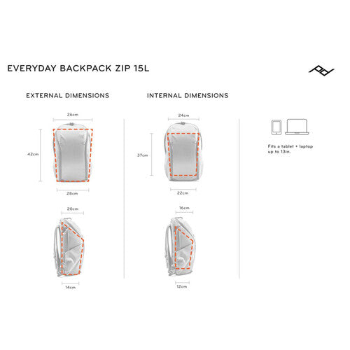Peak Design Everyday Backpack Zip (15L, Bone)