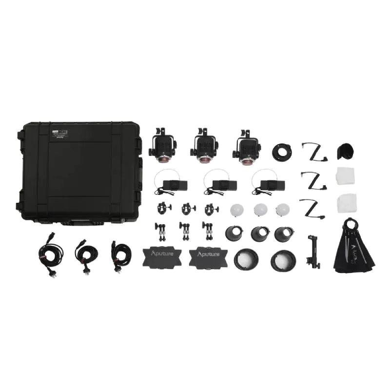 Aputure STORM 80c LED Monolight 3-Light Kit for professional photography and video lighting