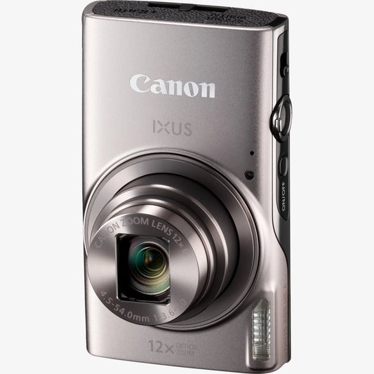 Canon IXUS 285 HS compact digital camera with 20.2MP sensor and 12x optical zoom - Silver