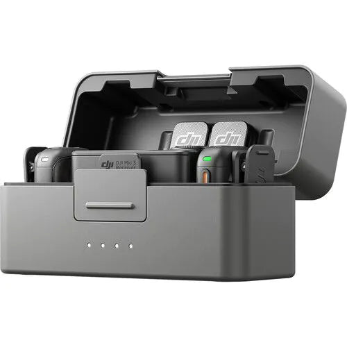 DJI Mic 3 2-Person Wireless Microphone System for professional audio recording with cameras and smartphones
