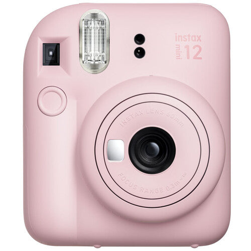 Fujifilm Instax Mini 12 Blossom Pink Camera + Instax mini Film Single pack (10 Sheets)