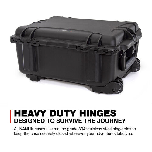 Nanuk 955 wheeled hard camera case Pro Photo Kit with padded dividers