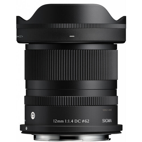 SIGMA 12mm F1.4 DC CONTEMPORARY Canon RF Front View