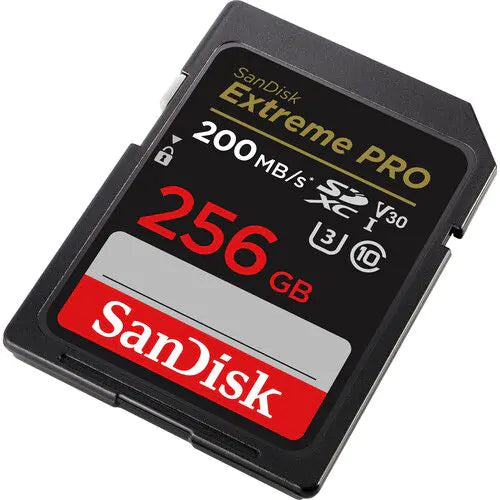 Sandisk Extreme Pro SDXC UHS-I SD 256GB 200 MB/s