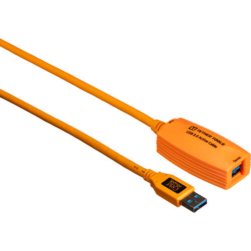 Tether Tools TetherPro USB 3.0 Active Extension Cable (Hi-Visibility Orange, 16')