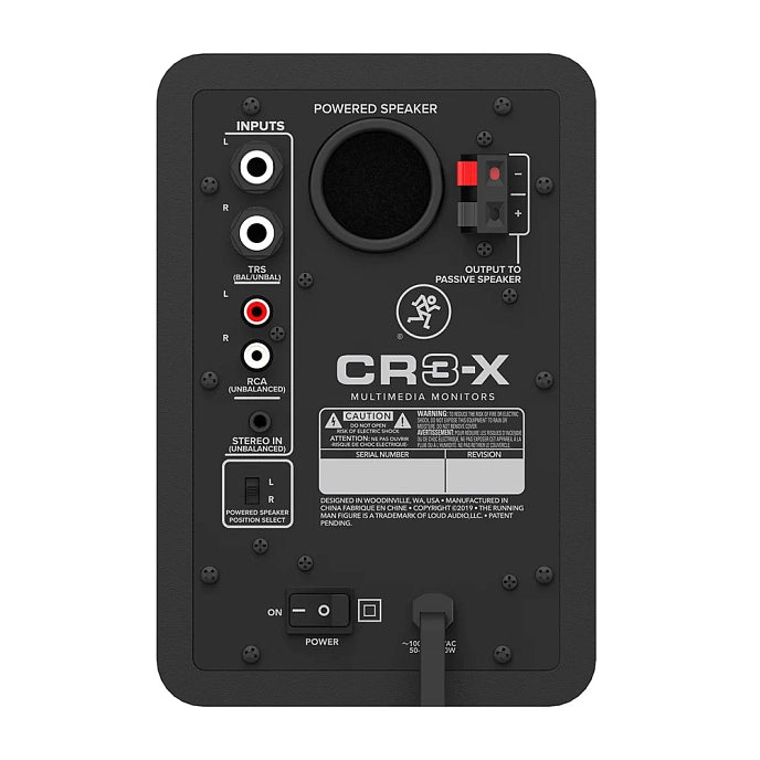 Mackie CR3-X Creative Reference Series Powered 3" Multimedia Monitors (Pair, Black)