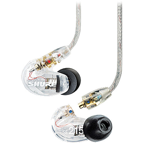 Shure SE215 Pro sound isolating in-ear earphones clear