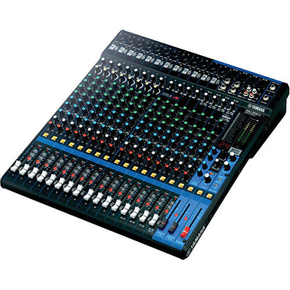Yamaha MG20XU 20-input analog mixing console with SPX effects, USB audio interface, and D-PRE microphone preamps
