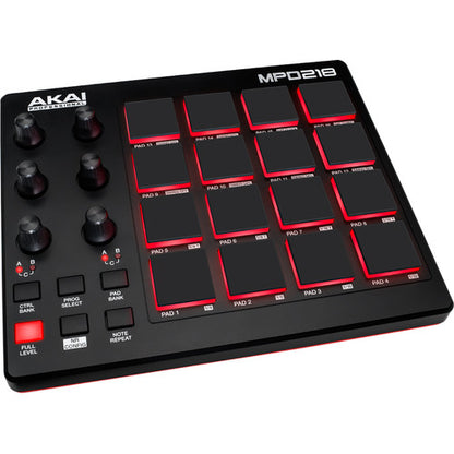 Akai MPD218 USB MIDI pad controller with MPC pads