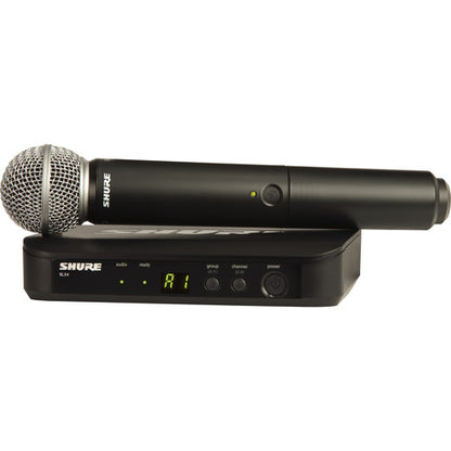 Shure BLX24 SM58 wireless handheld microphone system with BLX4 receiver