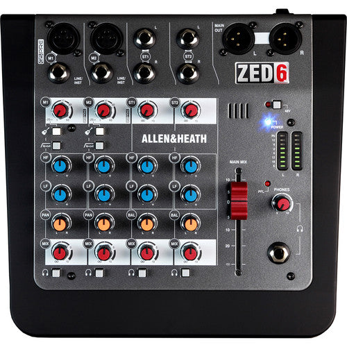 Allen & Heath ZED-6FX Compact Analog Mixer With On-Board Effects Engine