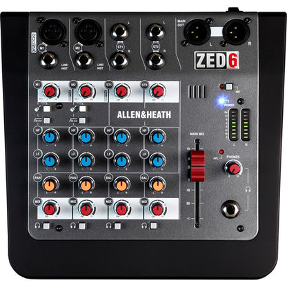 Allen & Heath ZED-6FX Compact Analog Mixer With On-Board Effects Engine
