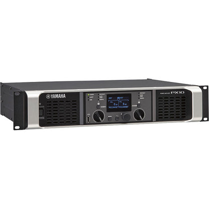Yamaha PX10 stereo Class-D power amplifier with DSP processing and LCD display for professional sound systems