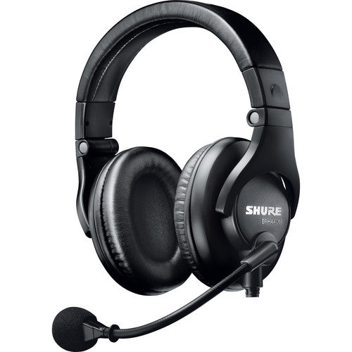 Shure BRH440M dual-sided broadcast headset with boom microphone and closed-back earcups