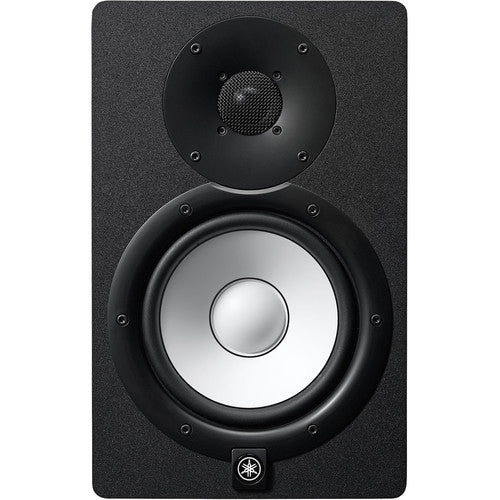 Yamaha HS7I powered 2-way bi-amp 6.5-inch studio monitor in black with white cone and rear bass port