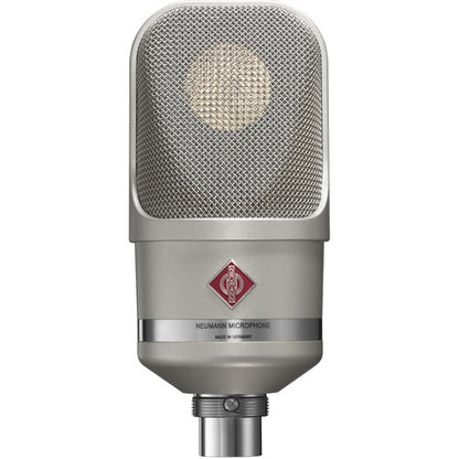 Neumann TLM 107 Studio Set large‑diaphragm multipattern condenser microphone in nickel with shockmount