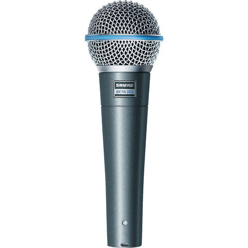 Shure Beta 58A handheld supercardioid dynamic vocal microphone for live performance