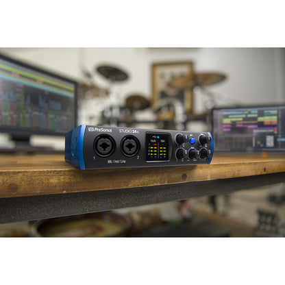 PreSonus Studio 24c Desktop 2x2 USB Type-C Audio/MIDI Interface