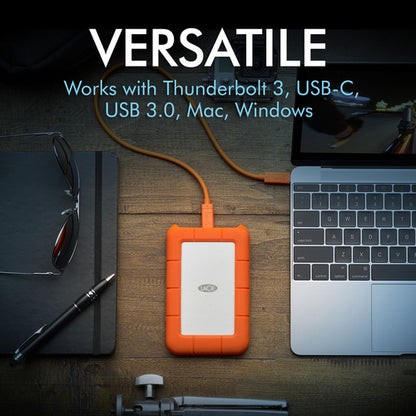 LaCie 1TB Rugged USB-C 3.2 Gen 1 External Hard Drive