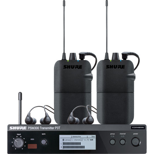 Shure PSM 300 Twin-Pack Pro wireless in-ear monitor system