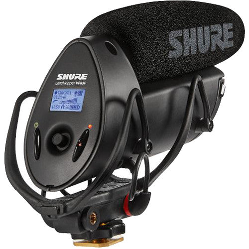 Shure VP83F LensHopper shotgun microphone with integrated recorder