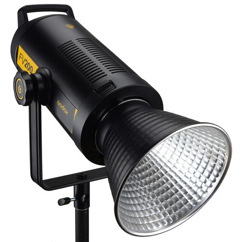 Godox FV200 High Speed Sync Flash and Daylight LED Monolight for studio photography and video