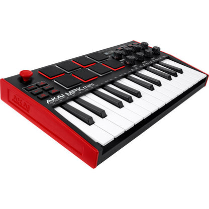 Akai MPK Mini MK3 25-key MIDI controller with pads in multiple colors
