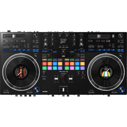 Pioneer DJ DDJ-REV7 2-channel DJ controller with motorized jog wheels and rekordbox/Serato compatibility