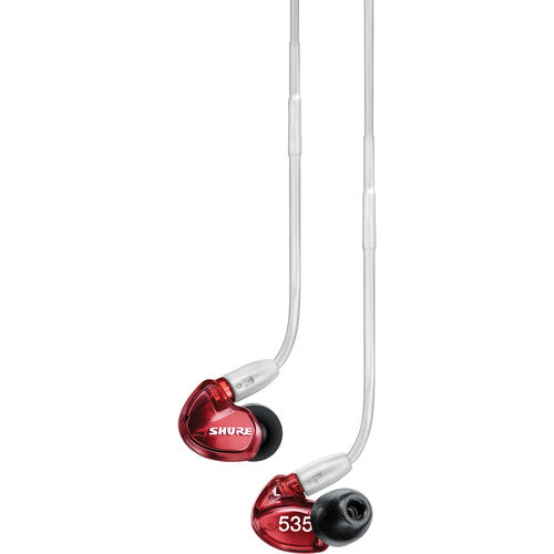 Shure SE535 sound isolating in-ear stereo headphones clear color