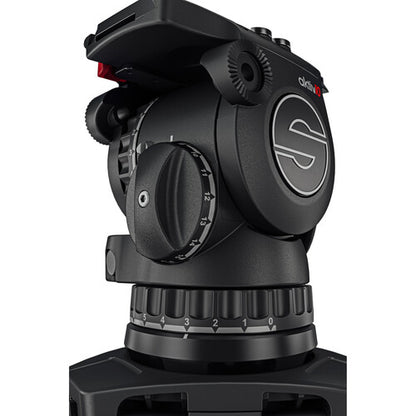 Sachtler aktiv10 Sideload Fluid Head with SpeedLevel & 7-Step Drag for Sachtler Tripods (100mm)