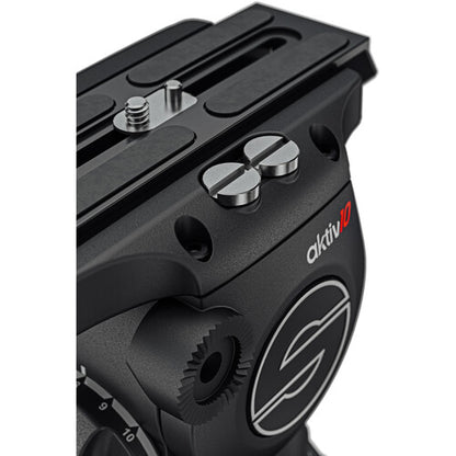 Sachtler aktiv10 Sideload Fluid Head with SpeedLevel & 7-Step Drag for Sachtler Tripods (100mm)