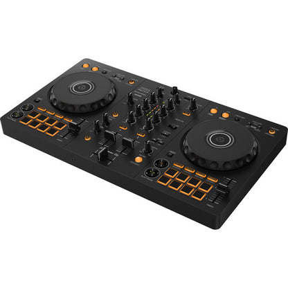 Pioneer DJ DDJ-FLX4 2-channel portable DJ controller for rekordbox and Serato DJ in Graphite