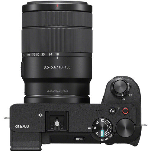 Sony a6700 mirrorless camera with 18-135mm lens