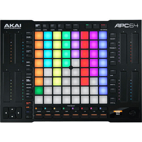 Akai APC64 Ableton Live controller with 8×8 RGB grid