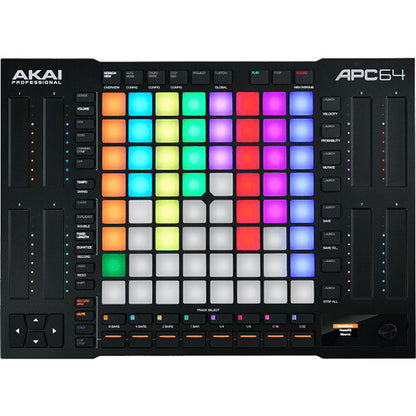 Akai APC64 Ableton Live controller with 8×8 RGB grid