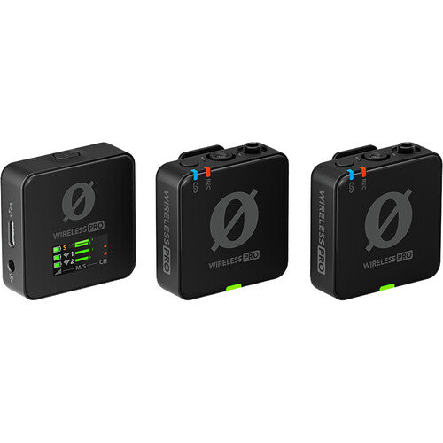 RODE Wireless PRO 2-Person Microphone System for professional audio recording with cameras and smartphones