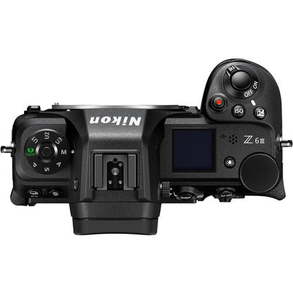 Nikon Z6 III full-frame mirrorless camera with 24-120mm f/4 lens attached