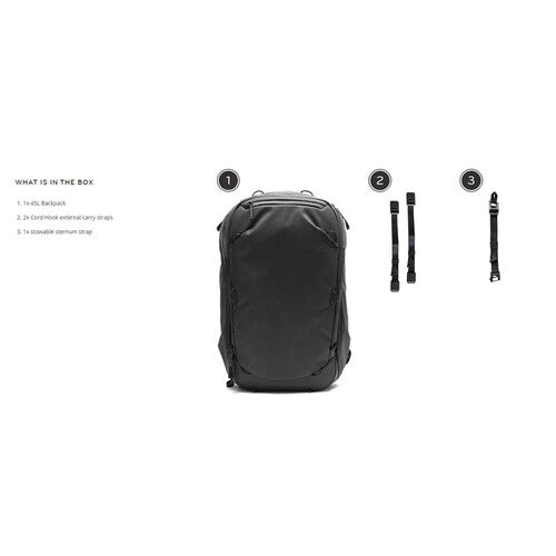 Peak Design Travel Backpack (Black, 45L)