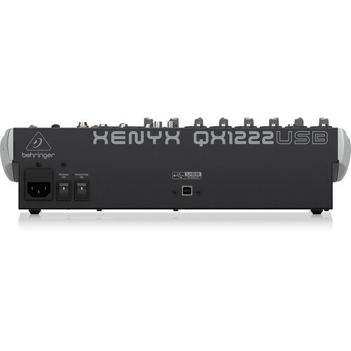 Behringer XENYX QX1222USB Premium Analog 16-Input Mixer with Multi-FX and USB/Audio Interface (Wireless Ready)
