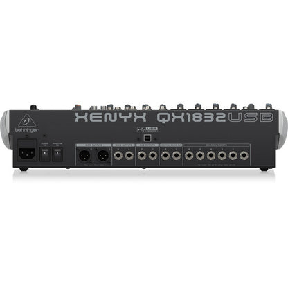 Behringer XENYX QX1832USB Premium Analog 18-Input Mixer with Multi-FX and USB/Audio Interface (Wireless Ready)