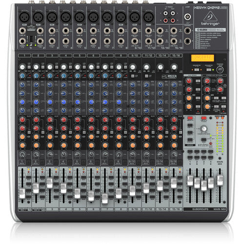 Behringer XENYX QX2442USB Premium Analog 24-Input Mixer with Multi-FX and USB/Audio Interface (Wireless Ready)