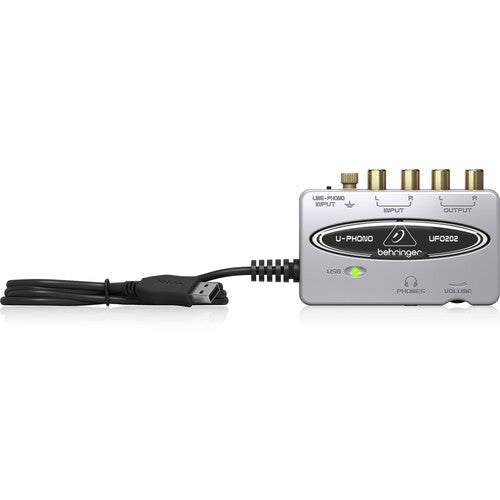 Behringer U-PHONO UFO202 USB Audio Interface with Phono Preamp