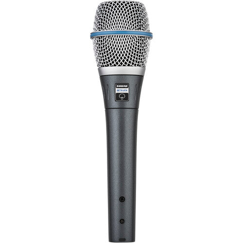 Shure Beta 87A handheld supercardioid condenser vocal microphone for live performance