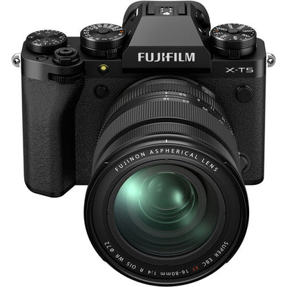 FUJIFILM X-T5 Mirrorless Camera with 16-80mm Lens (Black)