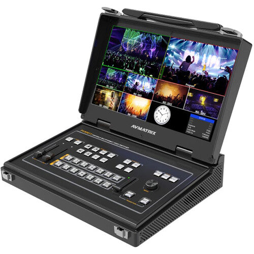  AVMATRIX Portable 6-Channel SDI-HDMI Multi-Format Video Switcher Side View